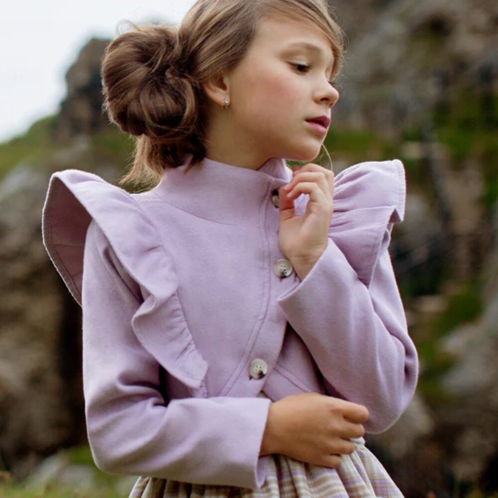 NWOT JOYFOLIE Girls Ellery Jacket in Lavender Size 8